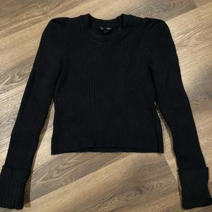 chanel style shoulder details sweater